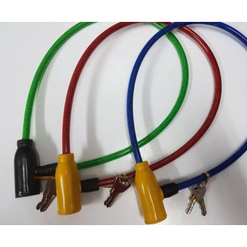 kunci sepeda helm kabel baja